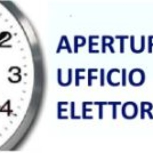 APERTURA UFFICIO ELETTORALE PER RILASCIO TESSERE ELETTORALI