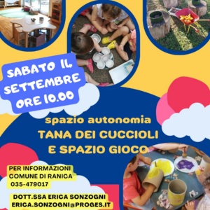 Riapertura iscrizioni Tana e Spazio