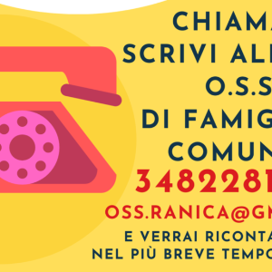 O.S.S. DI FAMIGLIA E COMUNITA’. Vicini, insieme, sicuri