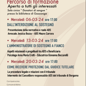 Amministratore di sostegno – Percorso di formazione