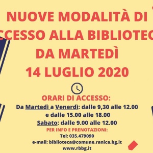 Riapertura della biblioteca