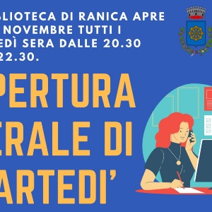 Apertura serale della biblioteca